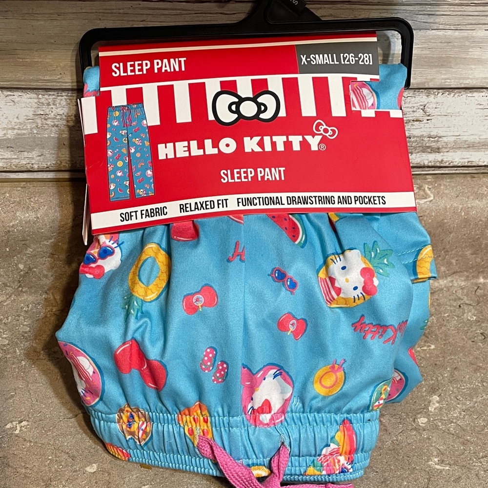 Hello Kitty Size XS Vibrant Blue Sleep Pants